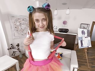 Discuss with reality with pig tailed teen sucking lolly pop Alita Angel